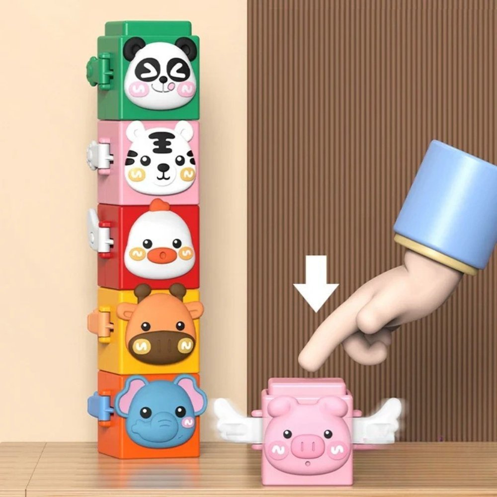 StackAnimals™ - Zwierzęca układanka do stawiania – zabawna i edukacyjna