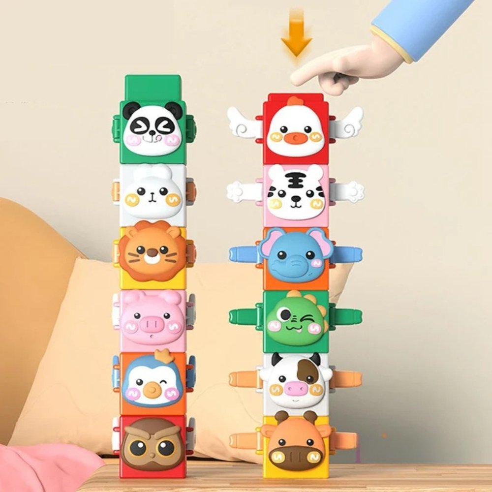 StackAnimals™ - Zwierzęca układanka do stawiania – zabawna i edukacyjna