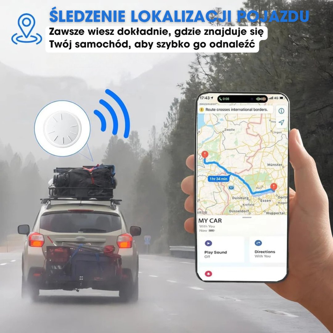 TrackMate™ - Magnetyczny tracker GPS