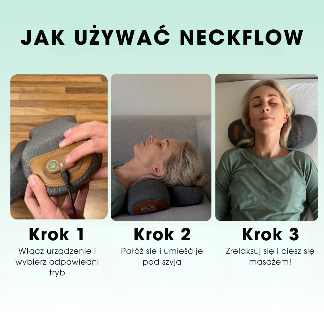 NeckFlow™ - 3-w-1 masażer szyi na migrenę