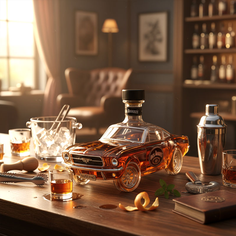 Butelka whiskey Mustang
