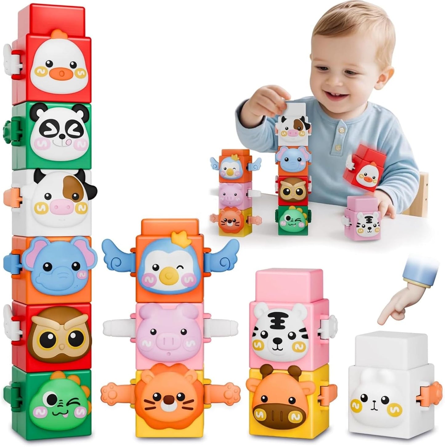StackAnimals™ - Zwierzęca układanka do stawiania – zabawna i edukacyjna