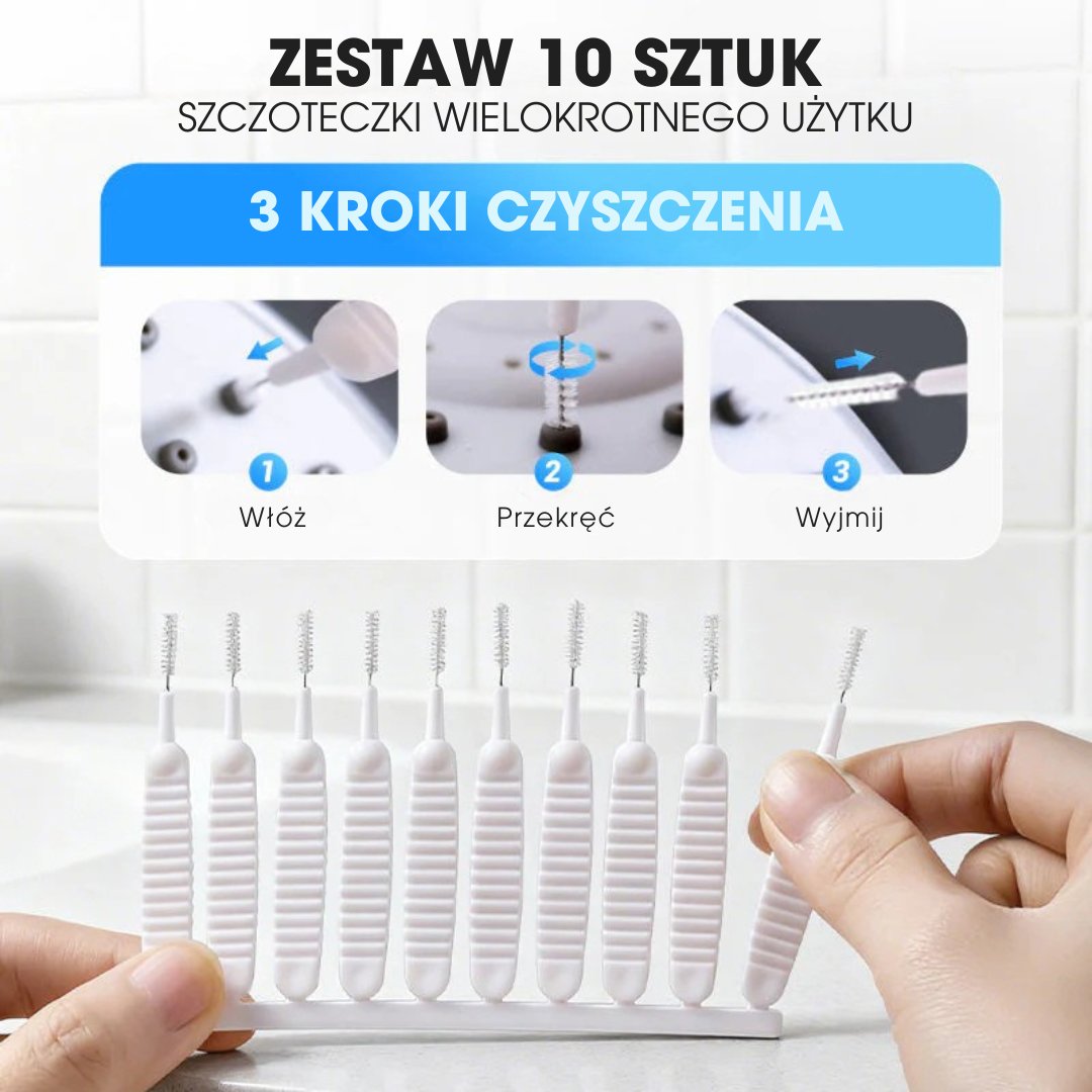 FlowBrush™ - Szczoteczka do czyszczenia słuchawki prysznicowej