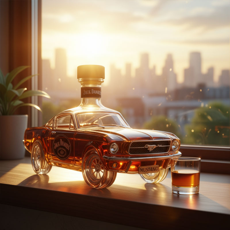 Butelka whiskey Mustang