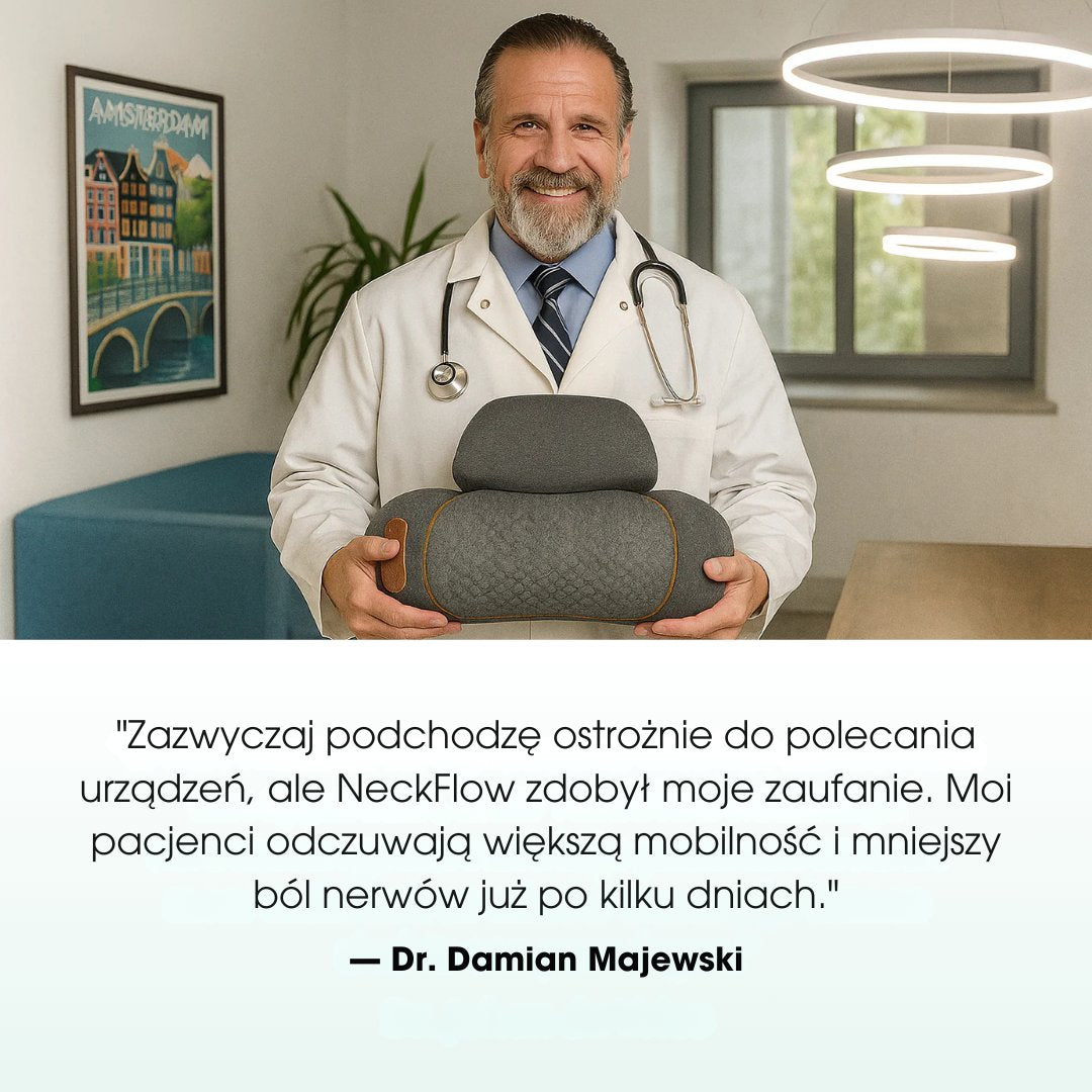 NeckFlow™ - 3-w-1 masażer szyi na migrenę