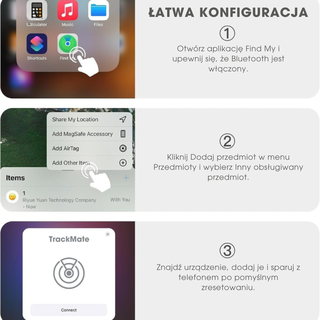 TrackMate™ - Magnetyczny tracker GPS