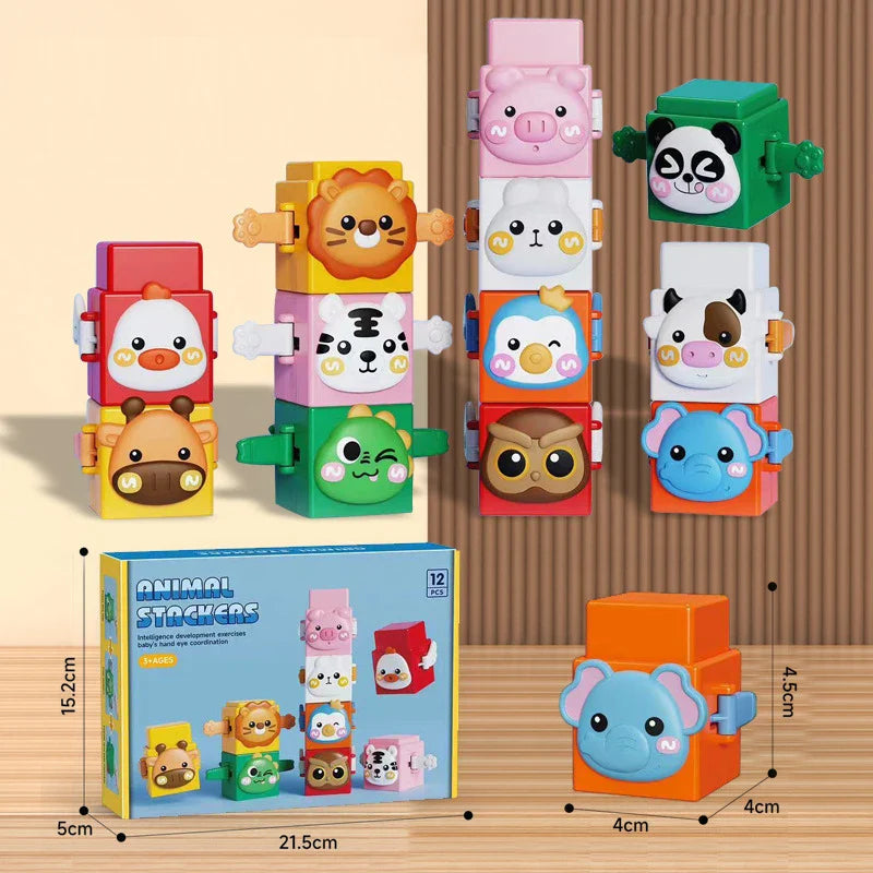 StackAnimals™ - Zwierzęca układanka do stawiania – zabawna i edukacyjna