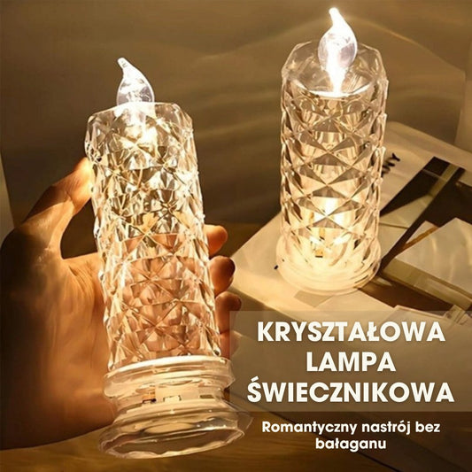 CrystalFlame™ - luksuriøs stearinlyslampe