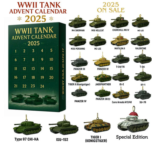 Kalendarz adwentowy WWII tank 2025