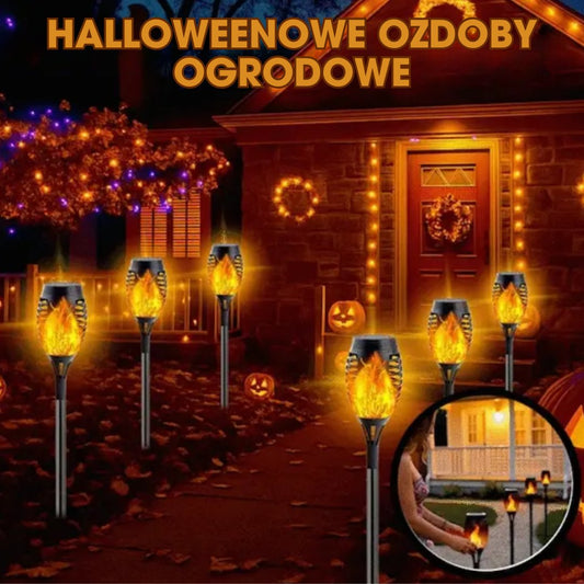 SolarFlame™ - Solarn lampa ogrodowa z efektem migoczącego płomienia