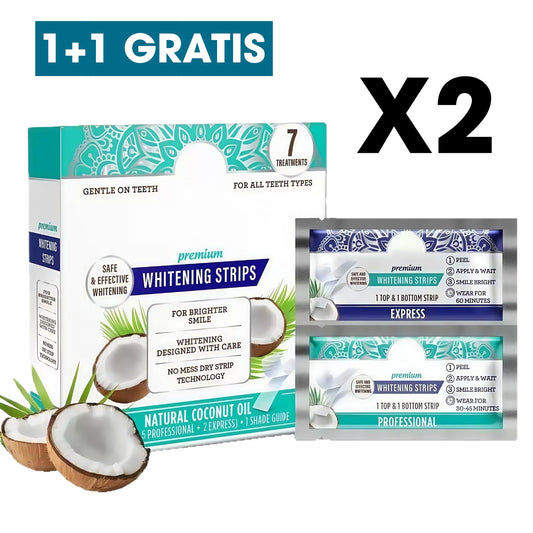 CocoSmile™ - Premium paski wybielające - 1+1 GRATIS