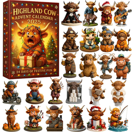 Kalendarz adwentowy Highland Cow 2025